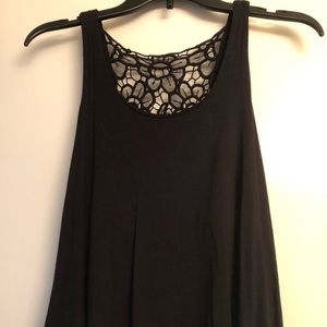 Black flowy tank top
